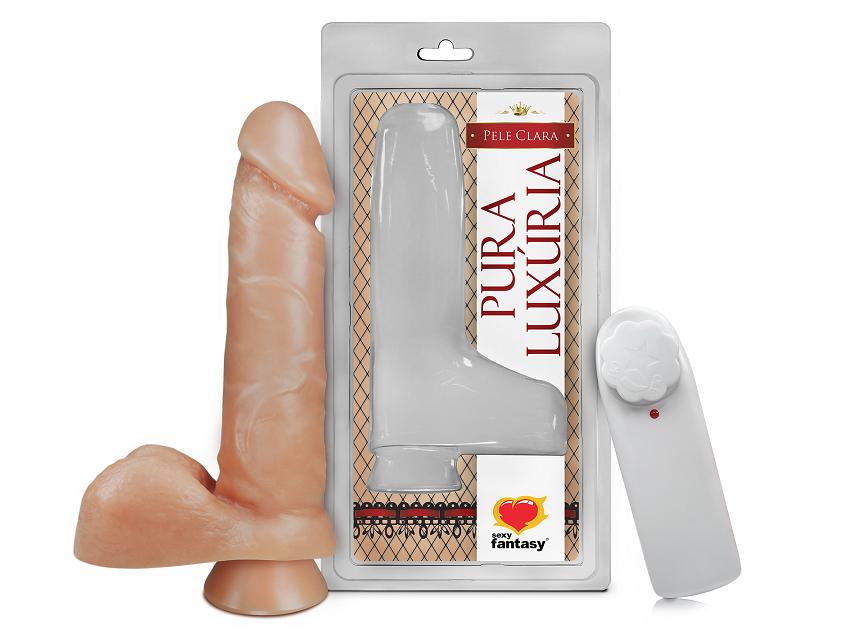 Penis with Scrotum, Vibrator, and Suction Cup – 16cm x 3.5cm