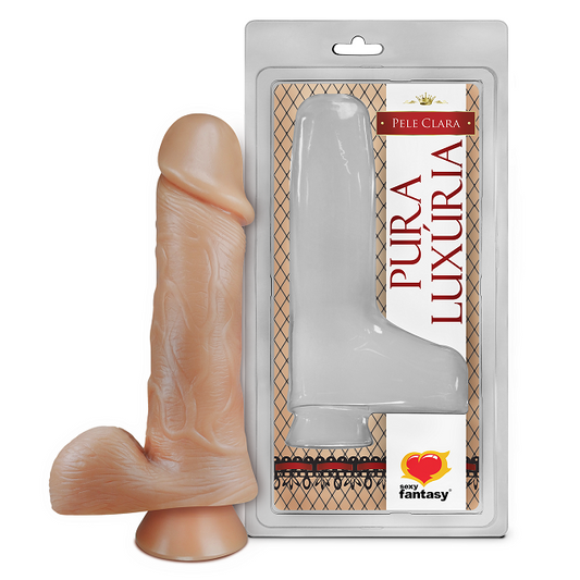 Realistic Penis with Scrotum and Suction Cup – 16.2cm x 4.4cm